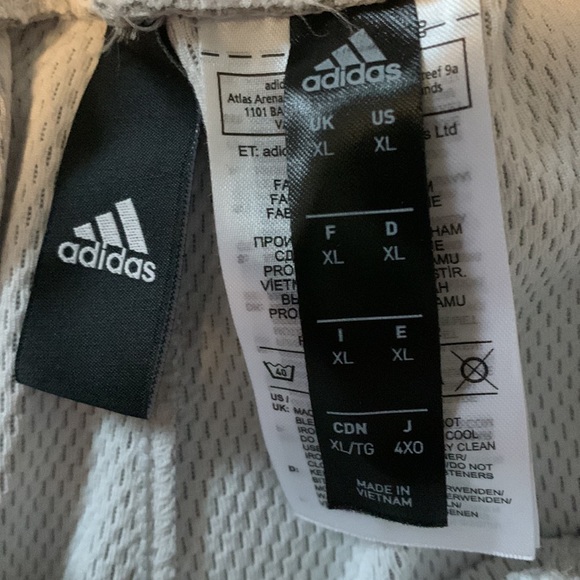 Adidas Team Lite Issue Tapered Mens Size XL Grey Track Sports Jogger Pants 09/18 - Picture 15 of 16